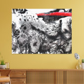 Withering Fields of the Crimson Dusk Leinwanddruck (Insitu (Wohnzimmer))