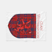 Witherspoon Tartan Scottish Plaid Lion Rampant Fleecedecke (Vorderseite (Horizontal))