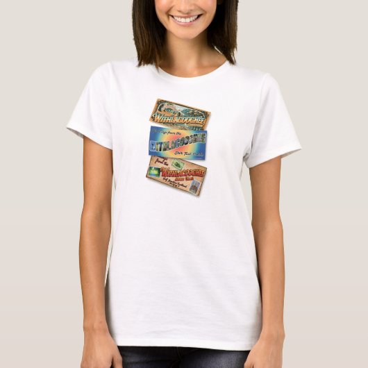 Withlacochee Staat Trail Offiziell Postkarte T-Shirt (Vorderseite)