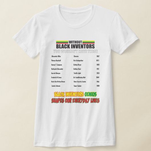 Without Black Inventors T-Shirt (Ablage )