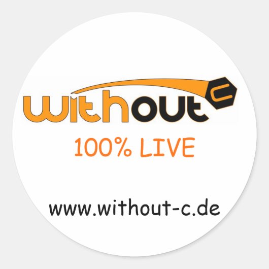 Without-C Sticker (Vorderseite)