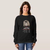 without Maltese dog everything is stupid Premium_3 Sweatshirt (Vorne ganz)