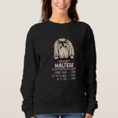 without Maltese dog everything is stupid Premium_3 Sweatshirt (Vorderseite)