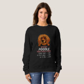 without Poodle dog everything is stupid_2 Sweatshirt (Vorne ganz)