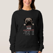without Pug dog everything is stupid Premium Sweatshirt (Vorderseite)