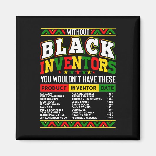 Without The Black Inventors You Wouldn't Have That Magnet (Vorne)