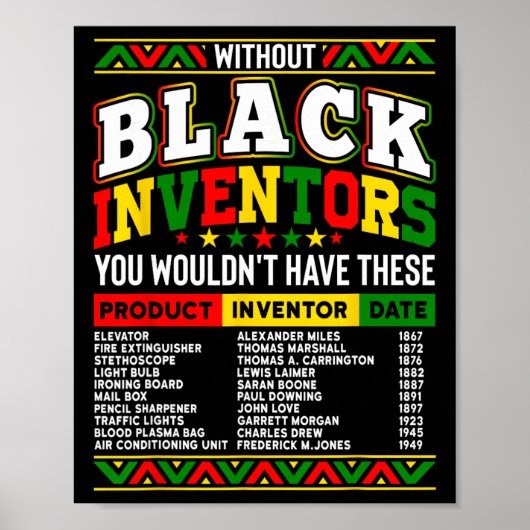 Without The Black Inventors You Wouldn't Have That Poster (Vorne)