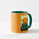 Without Work Nothing Is Sustained Labor Day Worker Tasse (VorderseiteRechts)