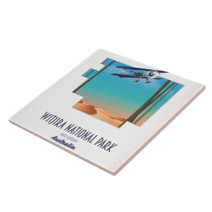 Witjira Nationalpark Australien Karte Fliese