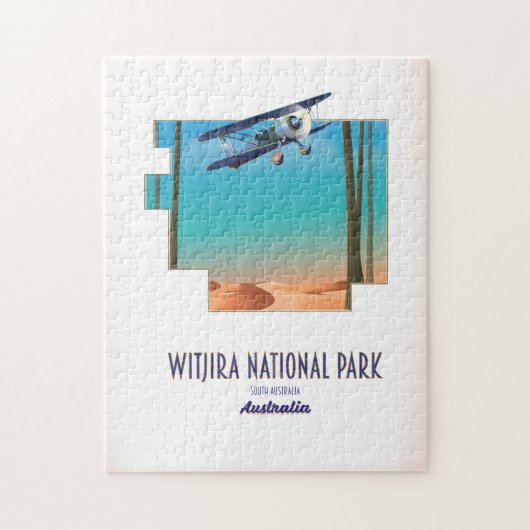 Witjira Nationalpark Australien Karte Puzzle (Vertikal)