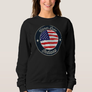 Witmer Lake Patriotic Indiana Souvenir Sweatshirt