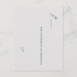 Witness Pen- Minimalist Marriage Witness Card Postkarte