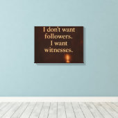 Witness Statement — Candle Edition | Orrin Studios Leinwanddruck (Insitu (Holzboden))