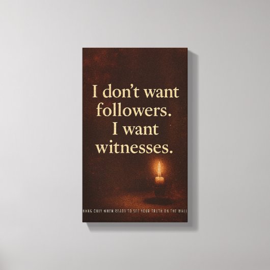 Witness Statement — Collector’s Poster | Orrin Leinwanddruck (Vorderseite)