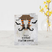 Witschsche Legen verhext Halloween Karte (Gelbe Blume)