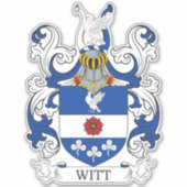 Witt Familienwappen Aufkleber (Vorderseite)