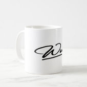 Witte mok logo Wuk Clothes Kaffeetasse (Vorderseite Links)