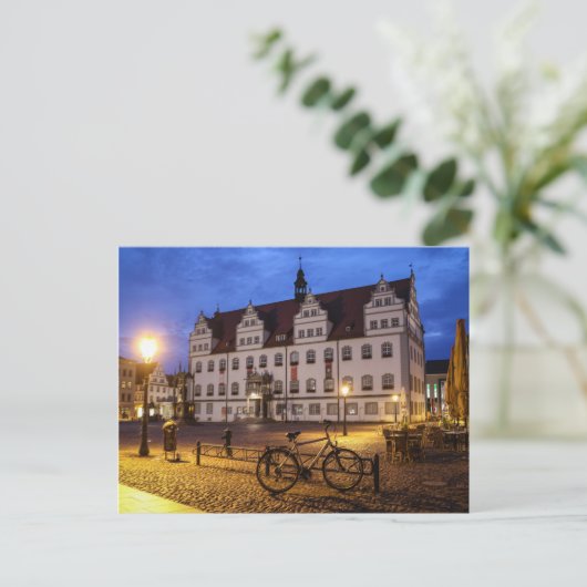 Wittenberg Night Postcard Postkarte (Stehend Vorderseite)