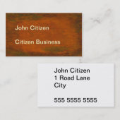 Witterungsverhältnisse Visitenkarte (Vorne/Hinten)