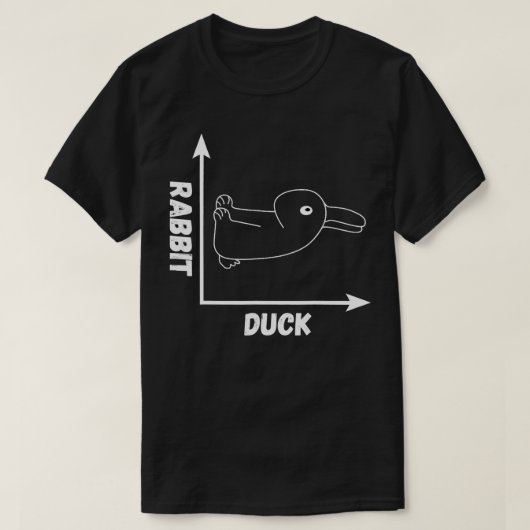 Wittgenstein Duck Rabbit Optical Illusion Crazy Ph T-Shirt (Design vorne)