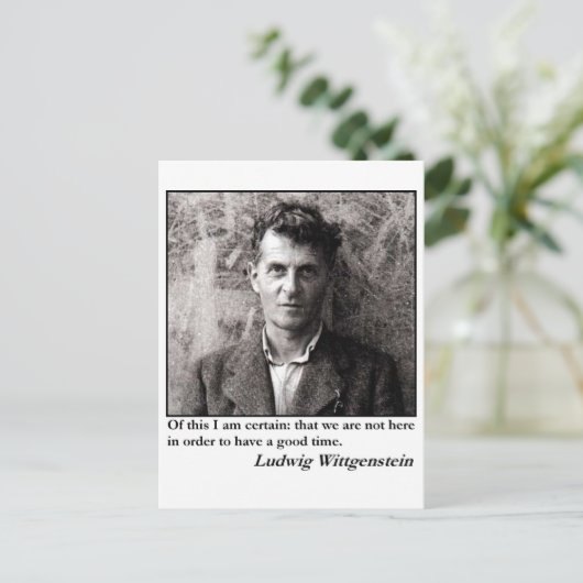 Wittgenstein Postkarte (Stehend Vorderseite)