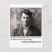 Wittgenstein Postkarte (Vorderseite)