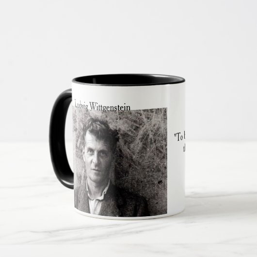 Wittgenstein Tasse (Vorderseite Links)