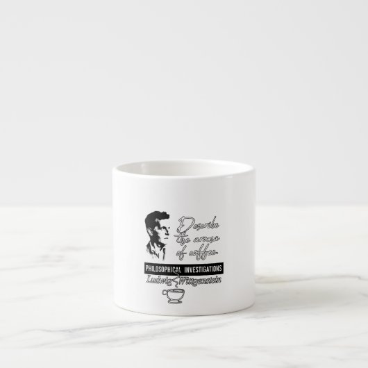 Wittgenstein, Tractatus Logico-Philosophicus Espressotasse (Vorderseite)