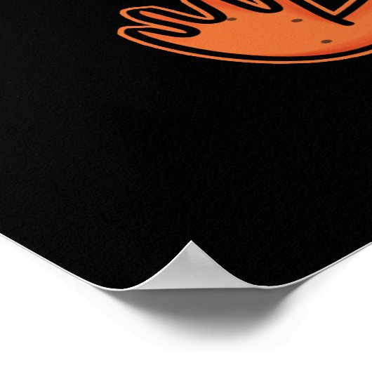 Wittle Wizard Funny Lizard Pun Dark BG Poster (Ecke)