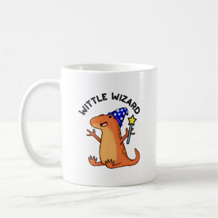 Wittle Wizard Funny Lizard Puns Kaffeetasse