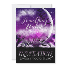 Wittling Halloween Liebe Moon Hochzeitseinladung
