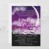 Wittling Halloween Liebe Moon Hochzeitseinladung Einladung (Rückseite)