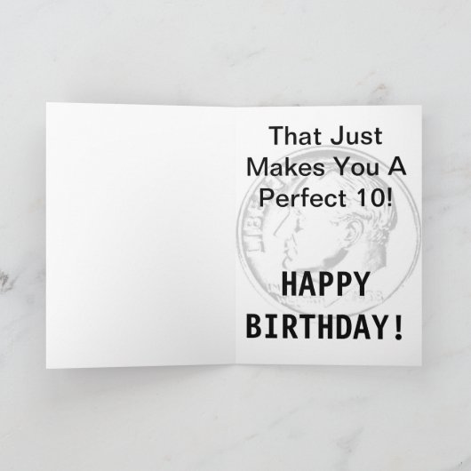 Witty 55. Geburtstagkarte Karte (Innenseite)