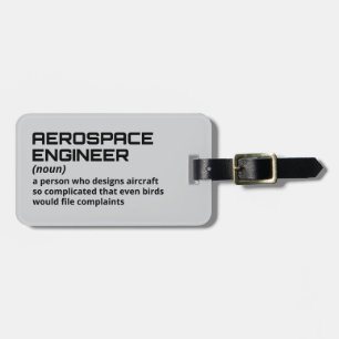 Witty Aerospace Engineer Travel Gepäckanhänger
