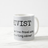 Witty Archivist Definition Kaffee Tasse (VorderseiteRechts)