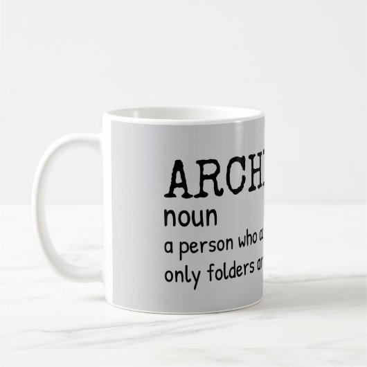 Witty Archivist Definition Kaffee Tasse (Links)