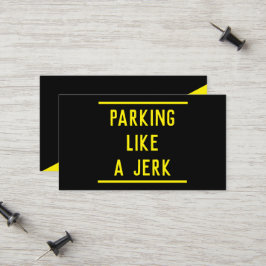 Witty Bad Parking Telefonnummerkarte