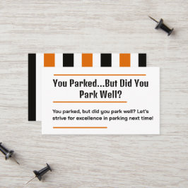 Witty Bad Parking Telefonnummerkarte