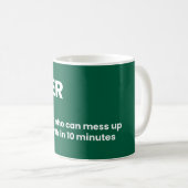 Witty Barber Definition Coffee Tasse (VorderseiteRechts)