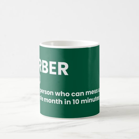 Witty Barber Definition Coffee Tasse (Mittel)
