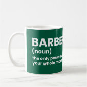 Witty Barber Definition Coffee Tasse (Links)