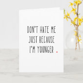 Witty Birthday Card für ältere Freunde oder Geschw Karte (Gelbe Blume)