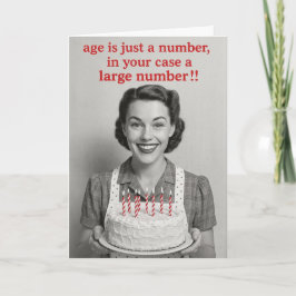 Witty Birthday card Karte