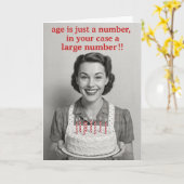 Witty Birthday card  Karte (Gelbe Blume)