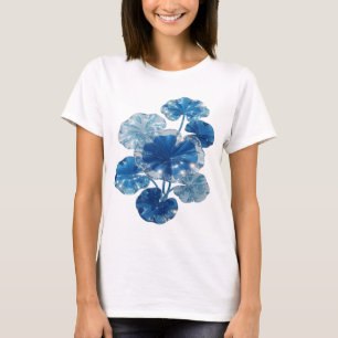 Witty Blue BLUE GLASS FLOWERS Zitat-Shirt T-Shirt