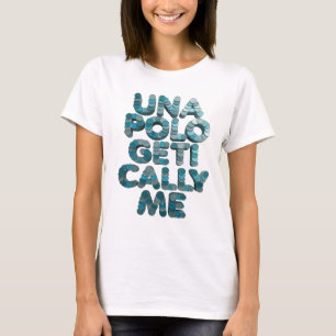 Witty Blue UNVERBLÜMT ICH Fette Schriftgestaltung T-Shirt