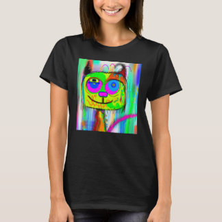 Witty cat meow humorous kitty portrait cute kitten T-Shirt