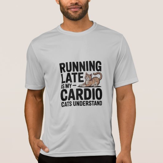 Witty Cat Quote Sports T - Shirt (Vorderseite)