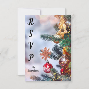 Witty Christmas RSVP Card Karte