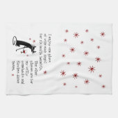 Witty Comebacks Weine Zitat Black Cat Geschirrtuch (Horizontal)